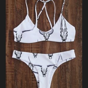 SHEIN animal print bikini